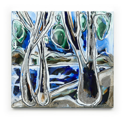 Magic faraway tree|landscape|Australian art|abstract art|original art|Sydney|interior design|contemporary|design|colour|larascolari|lara scolari