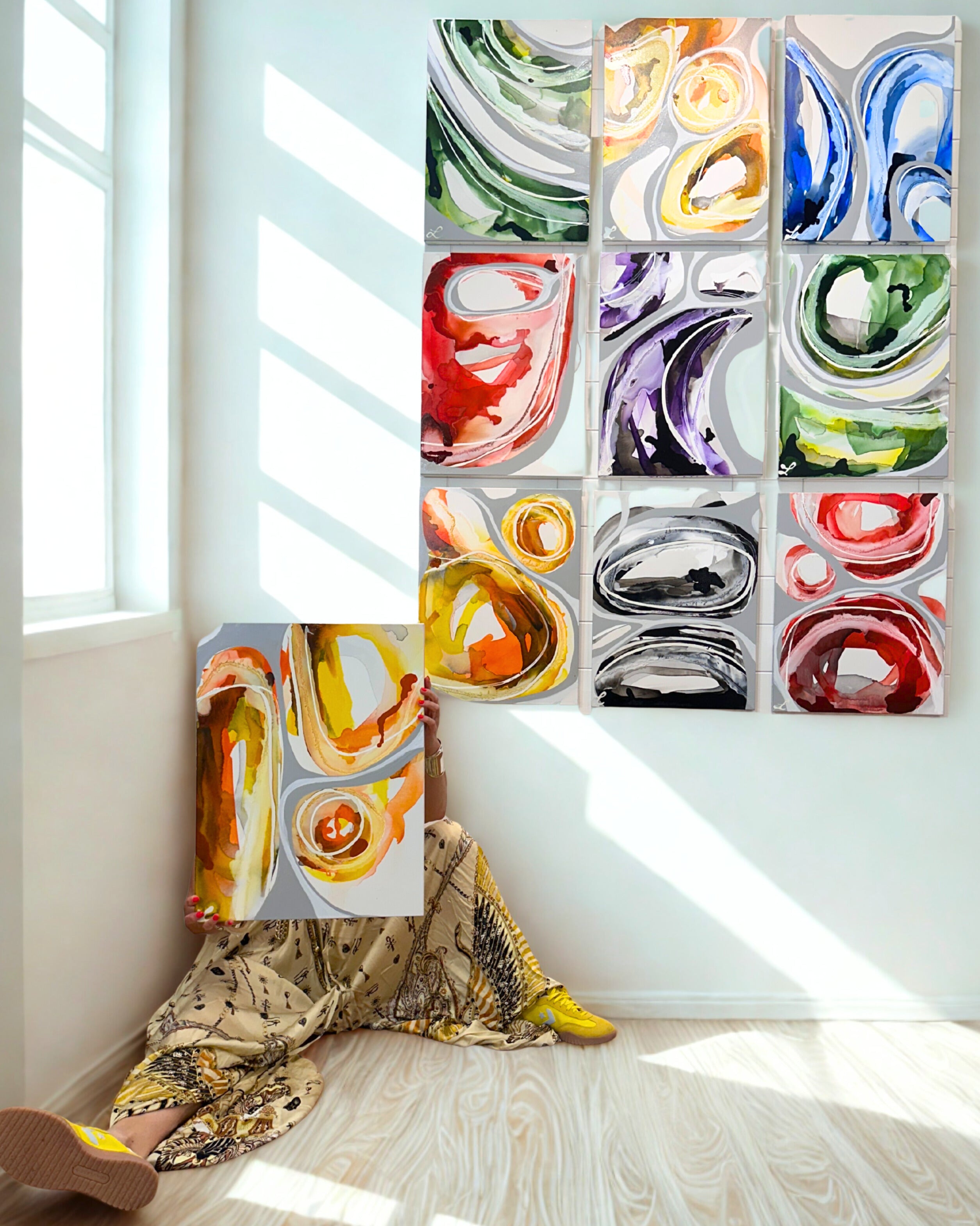 Earth Lines Abstract Art Series — Lara Scolari