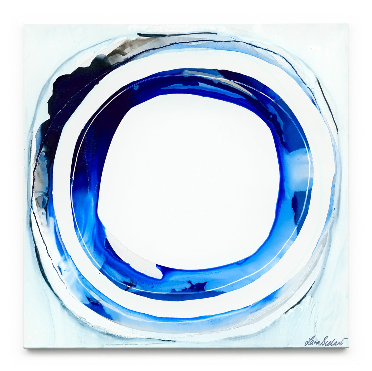 ethereal cobalt|blue|abstract art|australia|fluid|ink|lara scolari|Organic|Artwork|Balmain|Styling|lara scolari