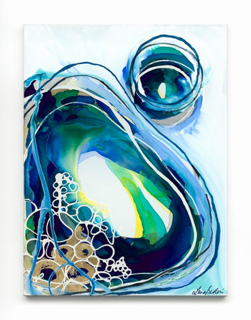 la spirit|wave|blue|organic|australian art|lara scolari