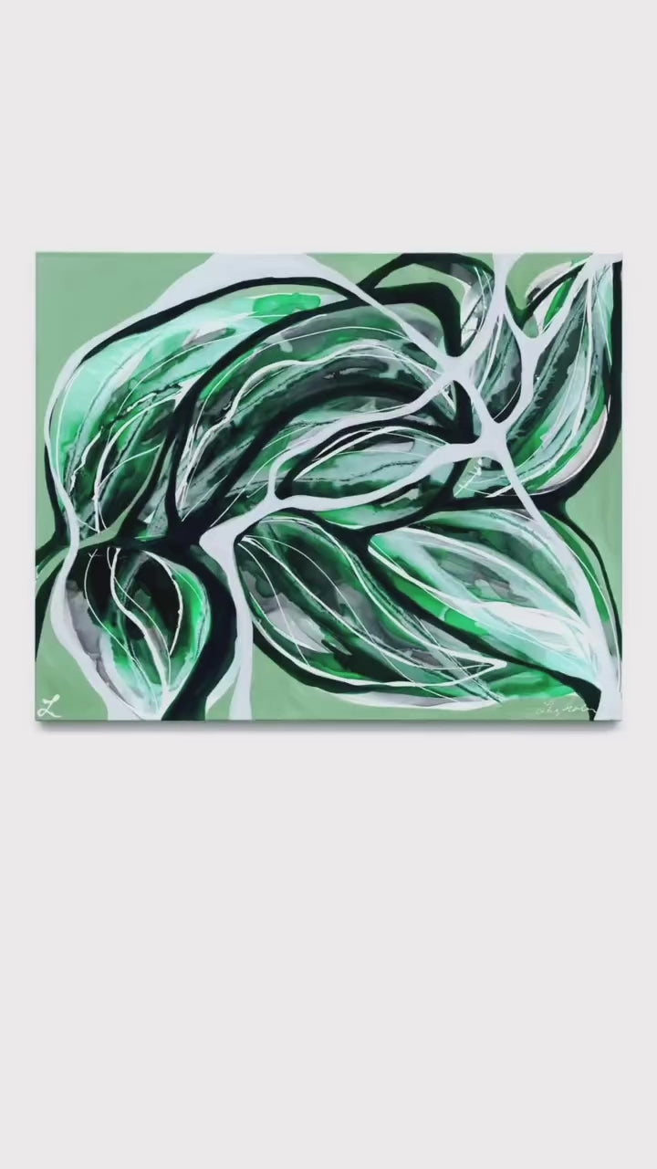 Green Ants Nest fine art print video - showcasing texture and detail of limited edition canvas artwork