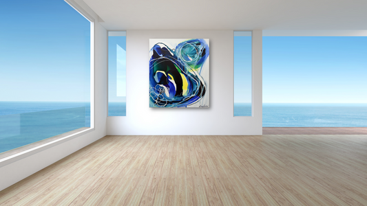 sea storm|Australian art|abstract art|original art|Sydney|interior design|contemporary|design|colour|larascolari|lara scolari