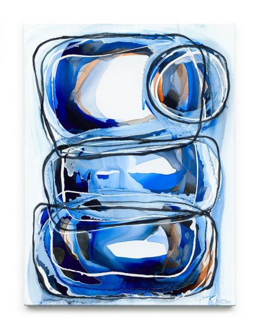 stacks of fun|Australian art|abstract art|original art|Sydney|interior design|blue|contemporary|design|colour|larascolari|lara scolari