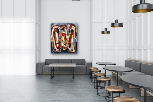 Peas in a pod|flux|Australian art|abstract art|original art|Sydney|interior design|contemporary|design|colour|larascolari|lara scolari